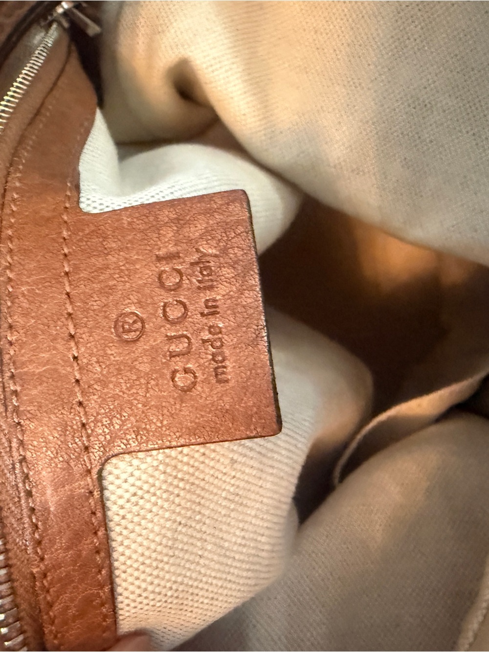 Gucci Tan/Brown GG Canvas Hobo Bag - Picture 12 of 14